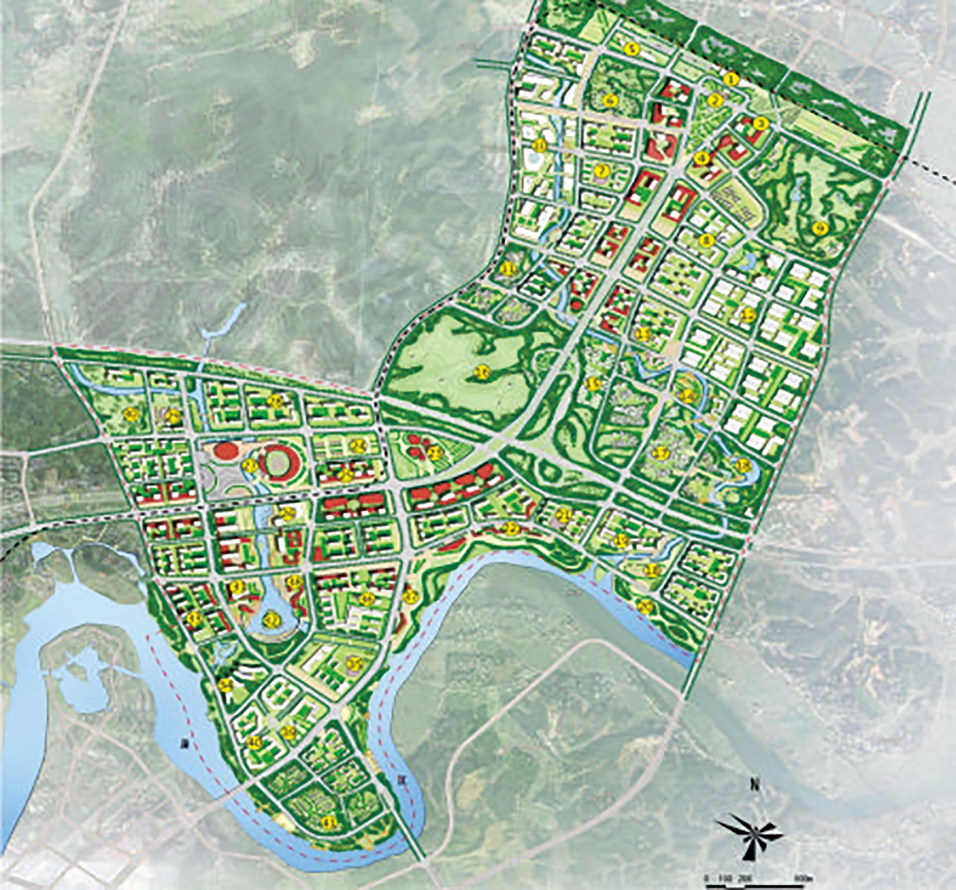 高鐵片區(qū)綜合開(kāi)發(fā)配套路網(wǎng)